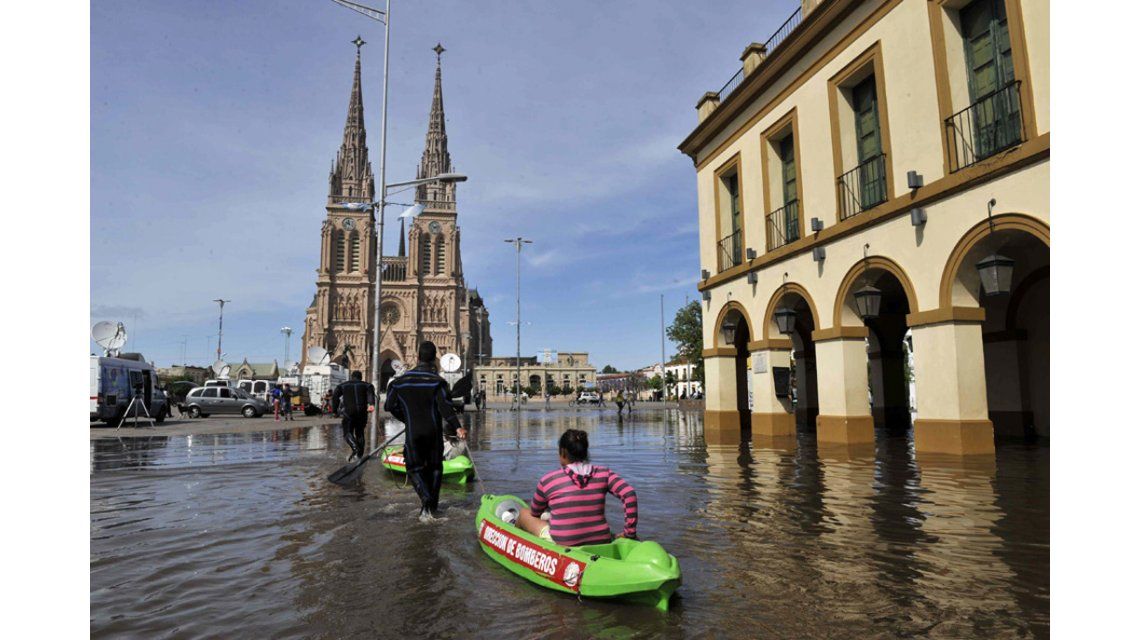 Así quedó Luján por la inundación