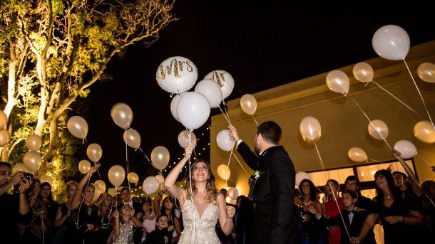 Foto oficial de la boda Dalma Maradona - Andrés Caldarelli
