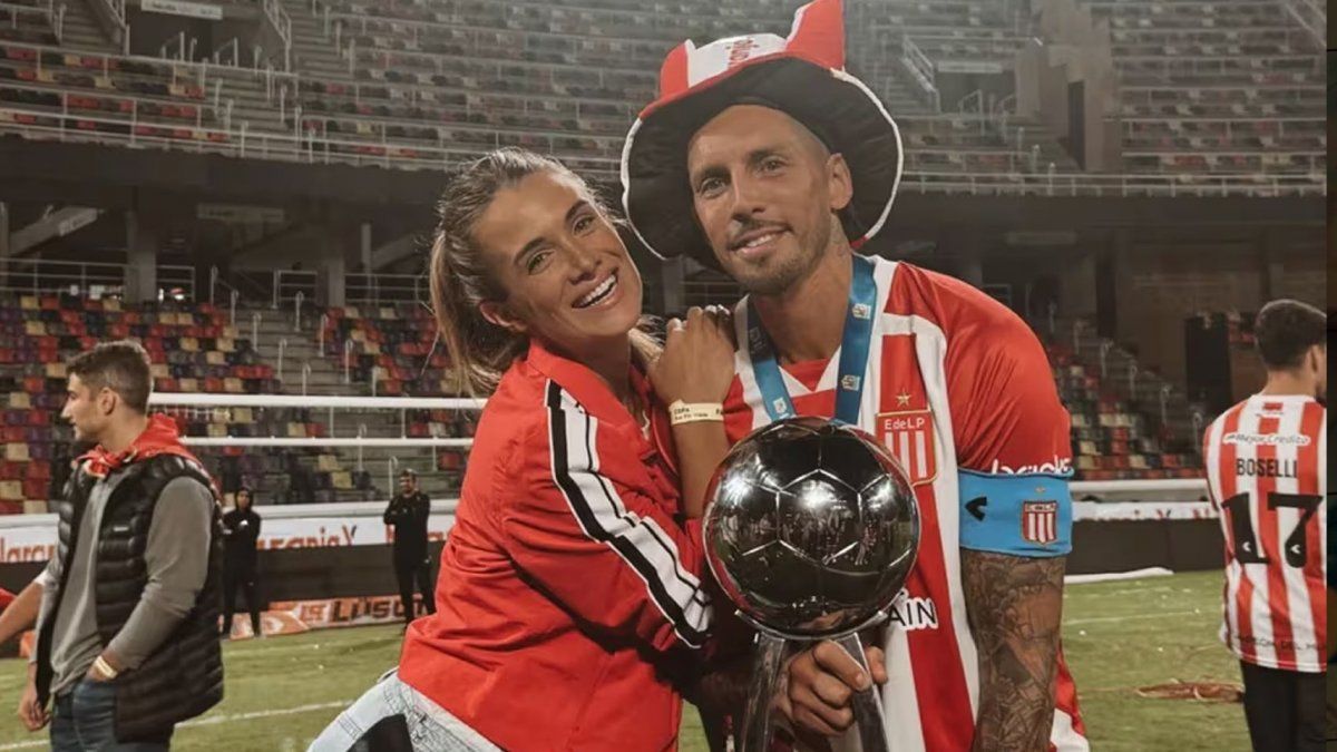 Camila Homs festejó el campeonato de su novio José Sosa con Estudiantes