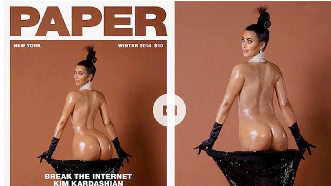 Revelan Las Im Genes Sin Photoshop De Kim Kardashian Al Desnudo