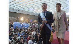 El presidente y la primera dama durante un acto por el 25 de Mayo El presidente y la primera dama durante un acto por el 25 de Mayo