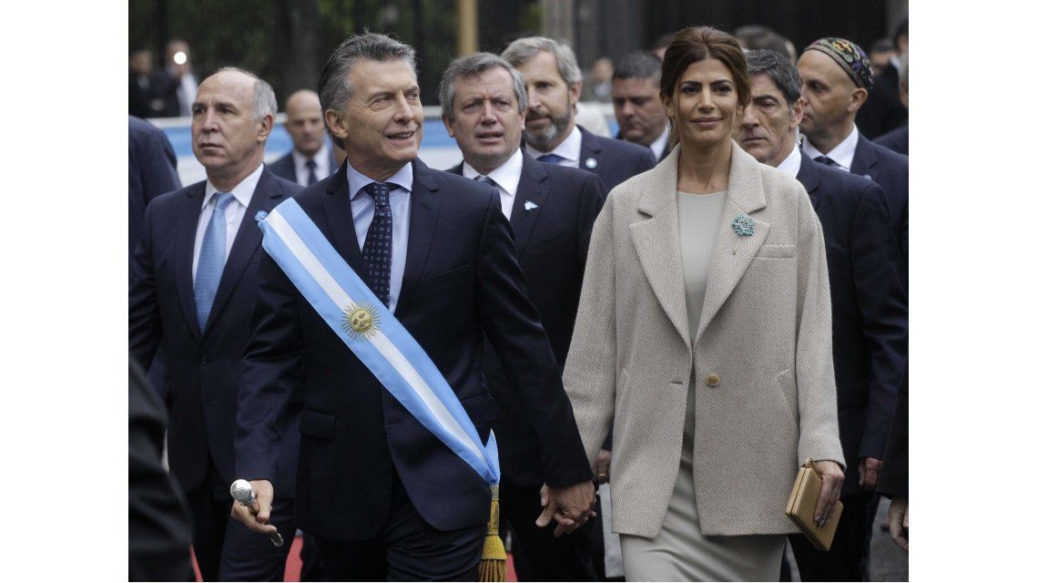 Macri y Juliana Wada en el Tedeum por el 25 de mayo Macri y Juliana Wada en el Tedeum por el 25 de mayo