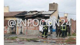 Dos chicos murieron en un incendio en una casa precaria Dos chicos murieron en un incendio en una casa precaria