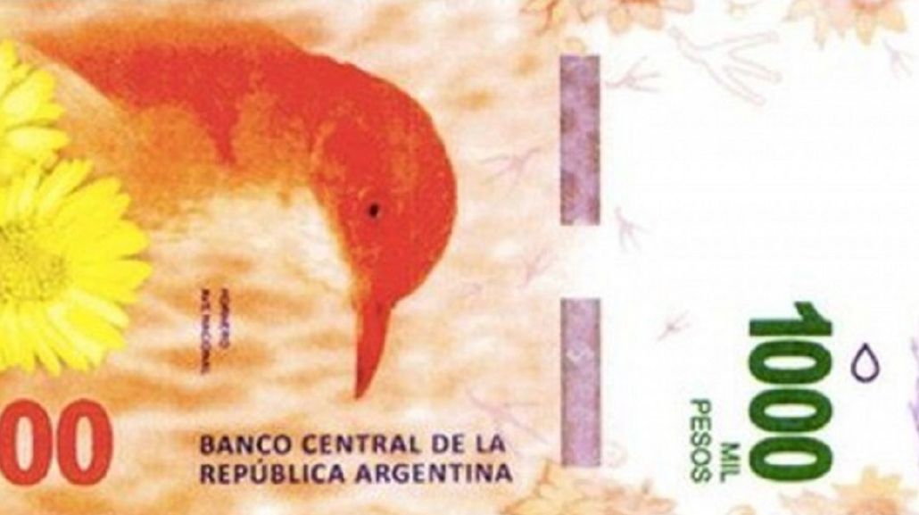 El nuevo billete de mil pesos<br>