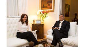 Correa visitó la Casa Rosada y se reunió con Cristina Kirchner Correa visitó la Casa Rosada y se reunió con Cristina Kirchner