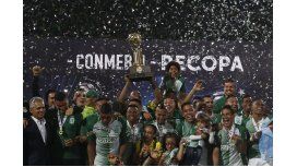 Atlético Nacional celebra la obtención de la Recopa Sudamericana Atlético Nacional celebra la obtención de la Recopa Sudamericana