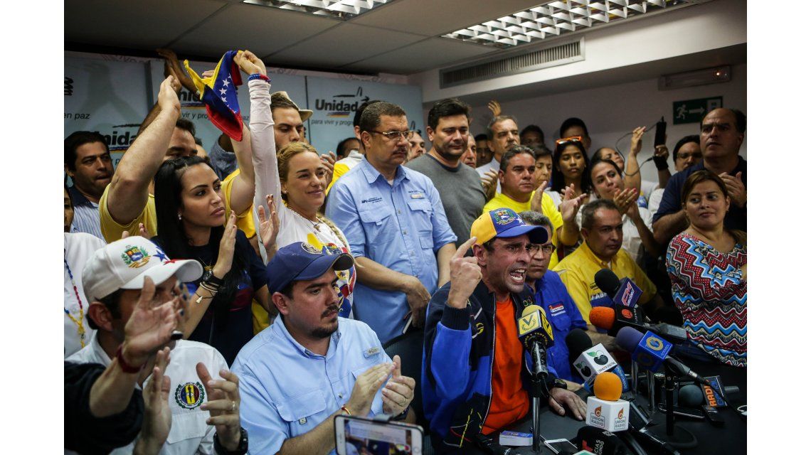 Henrique Capriles Radonski encabezó la conferencia de prensa de la oposición Henrique Capriles Radonski encabezó la conferencia de prensa de la oposición