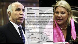 La nueva carta documento de Lorenzetti a Carrió La nueva carta documento de Lorenzetti a Carrió