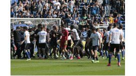 Otra vez la violencia ocurrió en el estadio del Lyon Otra vez la violencia ocurrió en el estadio del Lyon