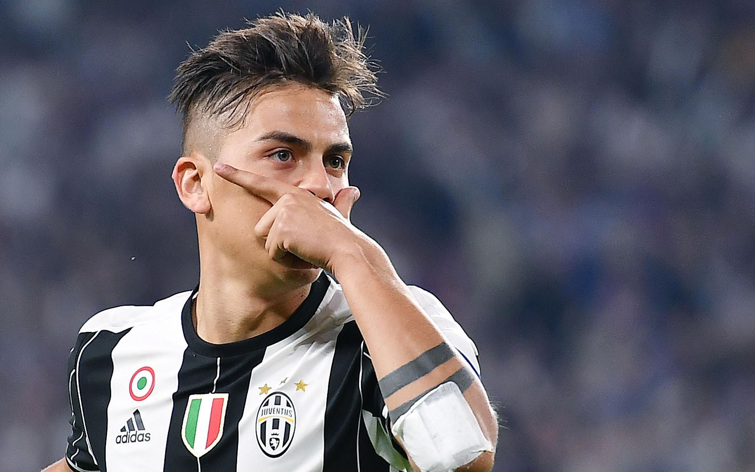 Dybala celebra un gol con la Juventus.