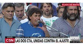 Micheli, en la marcha de las dos CTA Micheli, en la marcha de las dos CTA
