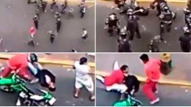 La Policía golpeó brutalmente a un hincha en Honduras La Policía golpeó brutalmente a un hincha en Honduras