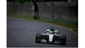 El inglés Hamilton, durante la clasificación en Australia El inglés Hamilton, durante la clasificación en Australia
