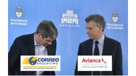 Marcos Peña y Mauricio Macri; el Correo Argentino privatizado y Avianca Marcos Peña y Mauricio Macri; el Correo Argentino privatizado y Avianca