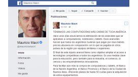 Polémico posteo de Macri en Facebook Polémico posteo de Macri en Facebook