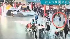 Las cámaras del aeropuerto registraron el ataque a Kim Jong-nan Las cámaras del aeropuerto registraron el ataque a Kim Jong-nan