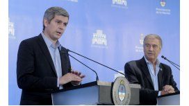 Marcos Peña y Oscar Aguad dan explicaciones sobre el polémico acuerdo Marcos Peña y Oscar Aguad dan explicaciones sobre el polémico acuerdo