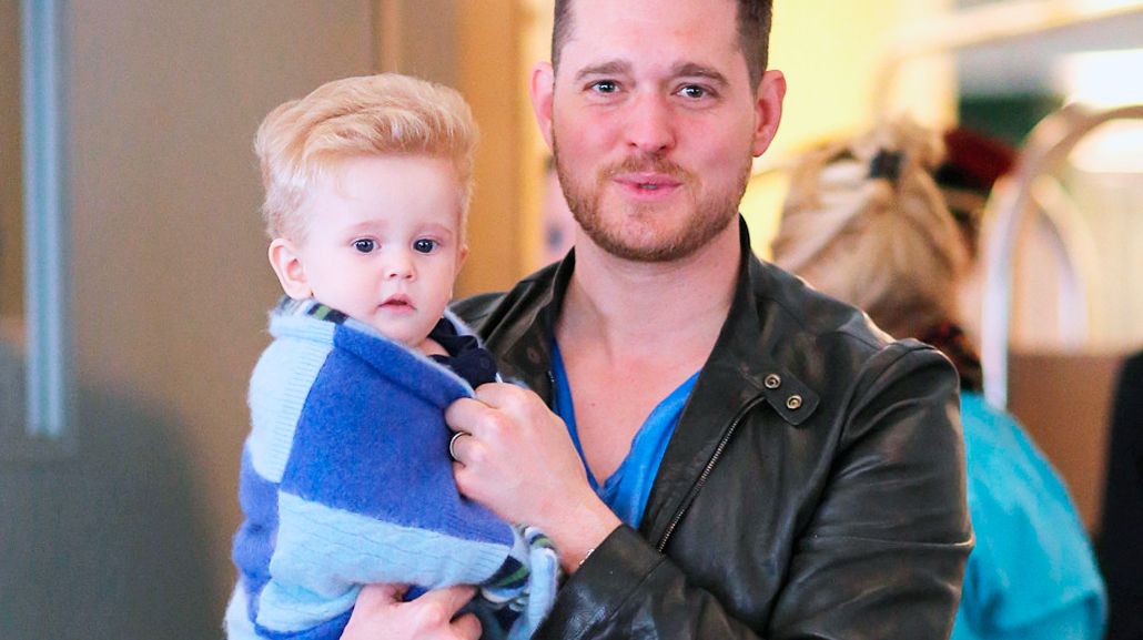 Michael Bublé y el pequeño Noah