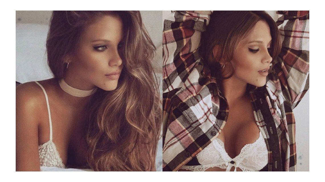 Barbie Vélez, sexy con un corpiño de encaje blanco ...