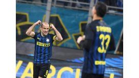 Rodrigo Palacio metió un gol en la victoria del Inter Rodrigo Palacio metió un gol en la victoria del Inter