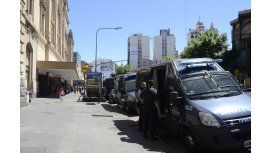 Fuerte operativo policial en Once Fuerte operativo policial en Once