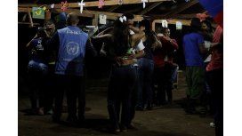 Los observadores de la ONU con las FARC Los observadores de la ONU con las FARC