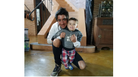 Santiago Vázquez, junto a Milo Santiago Vázquez, junto a Milo