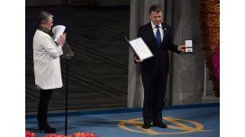 Juan Manuel Santos recibió el Nobel de la Paz Juan Manuel Santos recibió el Nobel de la Paz