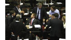 Diputados de Cambiemos, el FpV y el massismo en el recinto. Diputados de Cambiemos, el FpV y el massismo en el recinto.