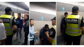 Los pasajeros habrían visto al efectivo arrastrar al chico por el piso y decidieron interceder Los pasajeros habrían visto al efectivo arrastrar al chico por el piso y decidieron interceder