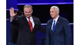 Tim Kaine y Mike Pence en el debate de candidatos a vicepresidentes de Estados Unidos Tim Kaine y Mike Pence en el debate de candidatos a vicepresidentes de Estados Unidos