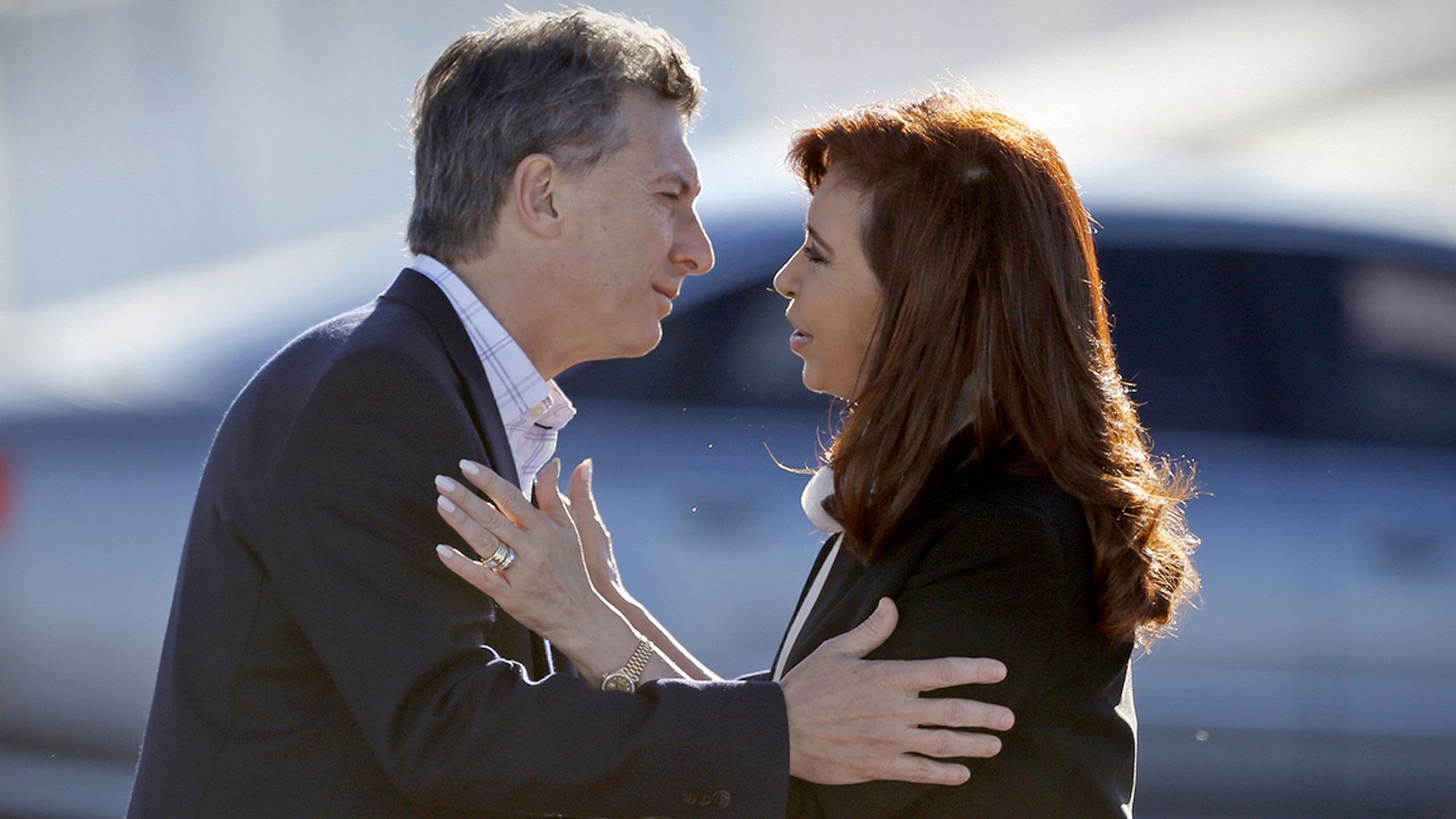 <p>Mauricio Macri y Cristina Kirchner</p>