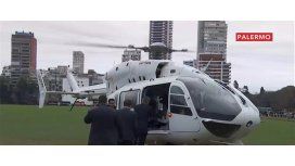 Macri estuvo una hora en el Campo de Polo y se retiró en helicóptero Macri estuvo una hora en el Campo de Polo y se retiró en helicóptero