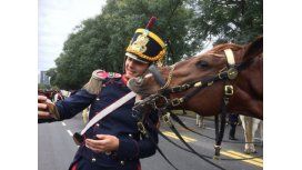La historia detrás de la selfie del granadero y el caballo que causó furor La historia detrás de la selfie del granadero y el caballo que causó furor