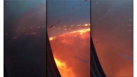 Susto en el aire: principio de incendio en una avión tras un aterrizaje de emergencia Susto en el aire: principio de incendio en una avión tras un aterrizaje de emergencia