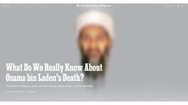NY Times también pone en duda la versión oficial sobre la muerte de Bin Laden NY Times también pone en duda la versión oficial sobre la muerte de Bin Laden
