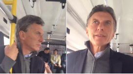 ¿La primera vez? Macri se subió a un colectivo para inauguar un Metrobus ¿La primera vez? Macri se subió a un colectivo para inauguar un Metrobus