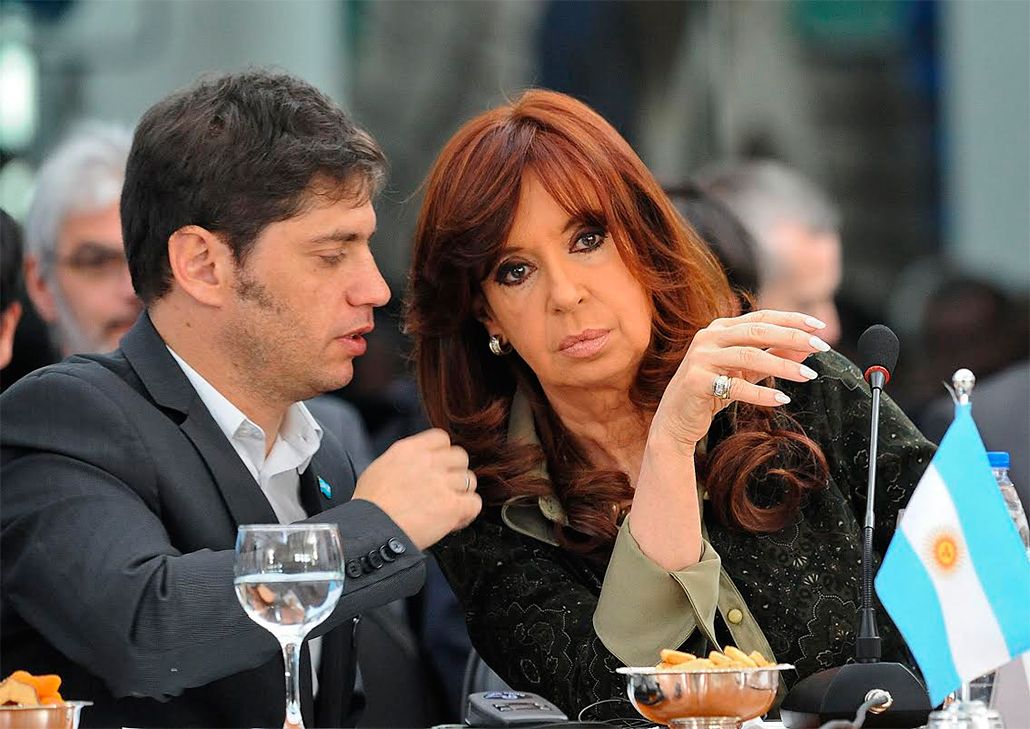 Axel Kicillof y Cristina Kirchner<br>