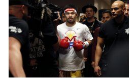 Así subió al ring Manny Pacquiao para la gran pelea Así subió al ring Manny Pacquiao para la gran pelea