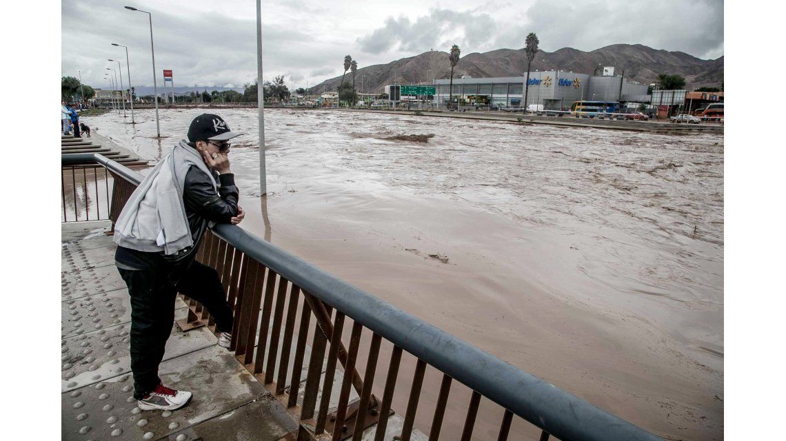 Mirá las impactantes imágenes de las inundaciones en Chile Chile