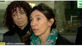 Andrea Gómez, médica agredida. Andrea Gómez, médica agredida.
