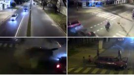 VIDEO: Así fue el impactante choque medio de una picada fatal en Rosario VIDEO: Así fue el impactante choque medio de una picada fatal en Rosario
