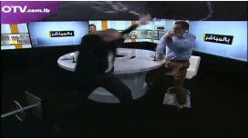 Pelea en la TV del Líbano Pelea en la TV del Líbano