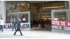 Protesta de La Bancaria en Supervielle Protesta de La Bancaria en Supervielle