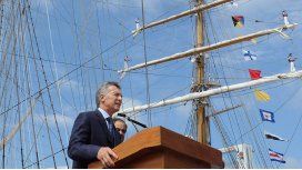 Macri encabeza el acto por el 9 de julio en la Fragata Libertad Macri encabeza el acto por el 9 de julio en la Fragata Libertad