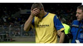 Palermo hizo dos goles y se fue lesionado en San Luis - Crédito: @SC_ESPN Palermo hizo dos goles y se fue lesionado en San Luis - Crédito: @SC_ESPN