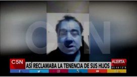 La Tota Santillán en la puerta de C5N La Tota Santillán en la puerta de C5N