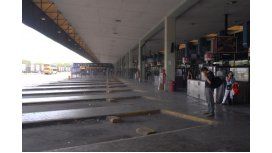 Terminal de Retiro casi vacía Terminal de Retiro casi vacía