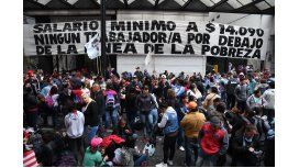 Caos en el centro porteño por la protesta de movimientos sociales Caos en el centro porteño por la protesta de movimientos sociales