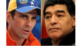 Capriles les contestó a Maradona Capriles les contestó a Maradona